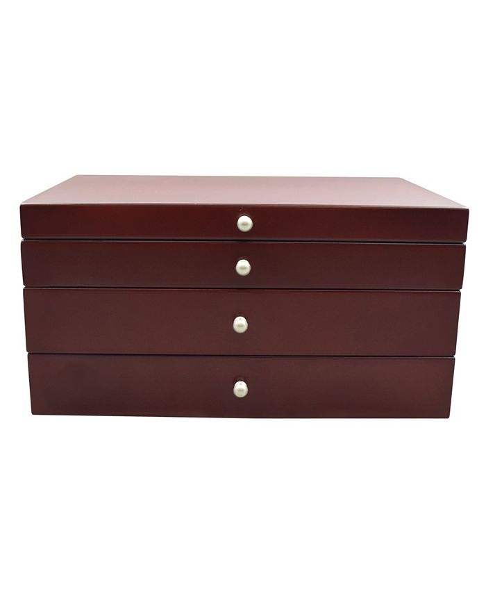 PKO Inc. Walnut Finish Jewelry Box