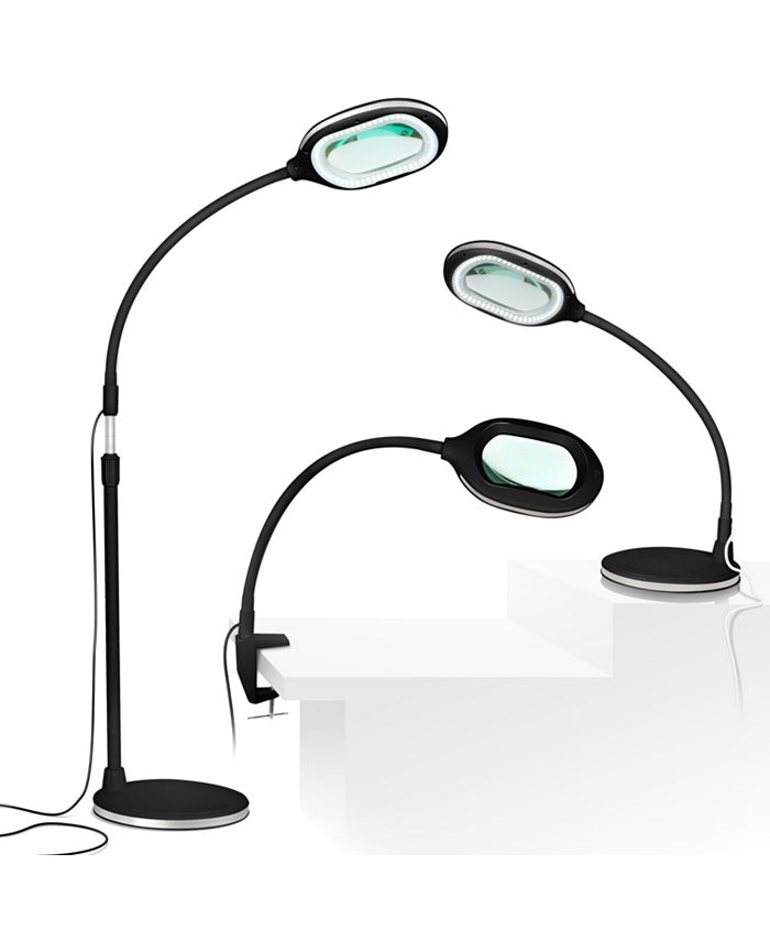 Brightech Lightview Pro LED 3-in-1 Magnifier Floor & Desk Lamp Combo - (1.75x) 3 Diopter