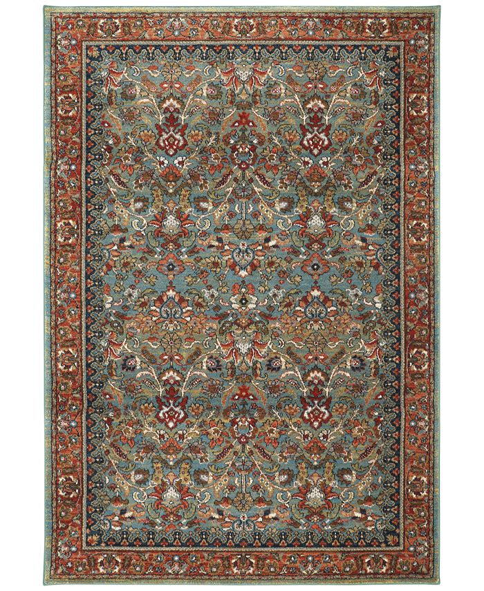 Karastan Spice Market Tigris Aquamarine 2'4" x 7'10" Runner Rug