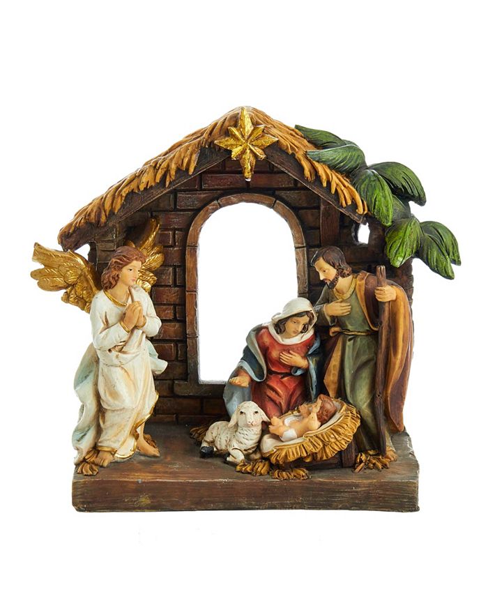 Kurt Adler 9-Inch Painted Holy Family Tablepiece