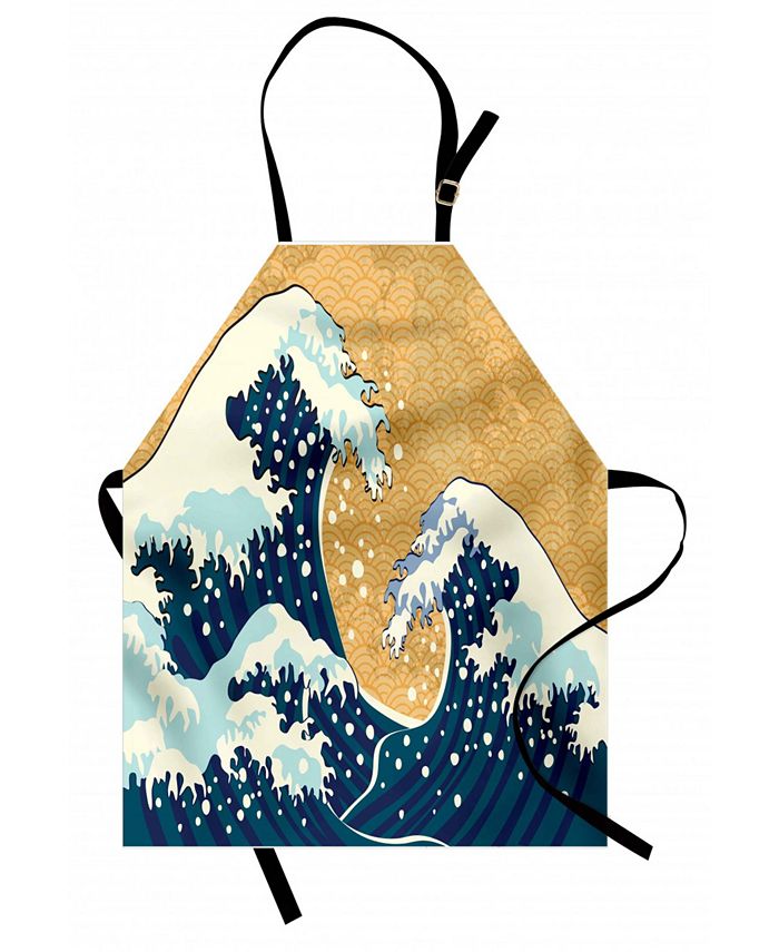 Ambesonne Japanese Wave Apron