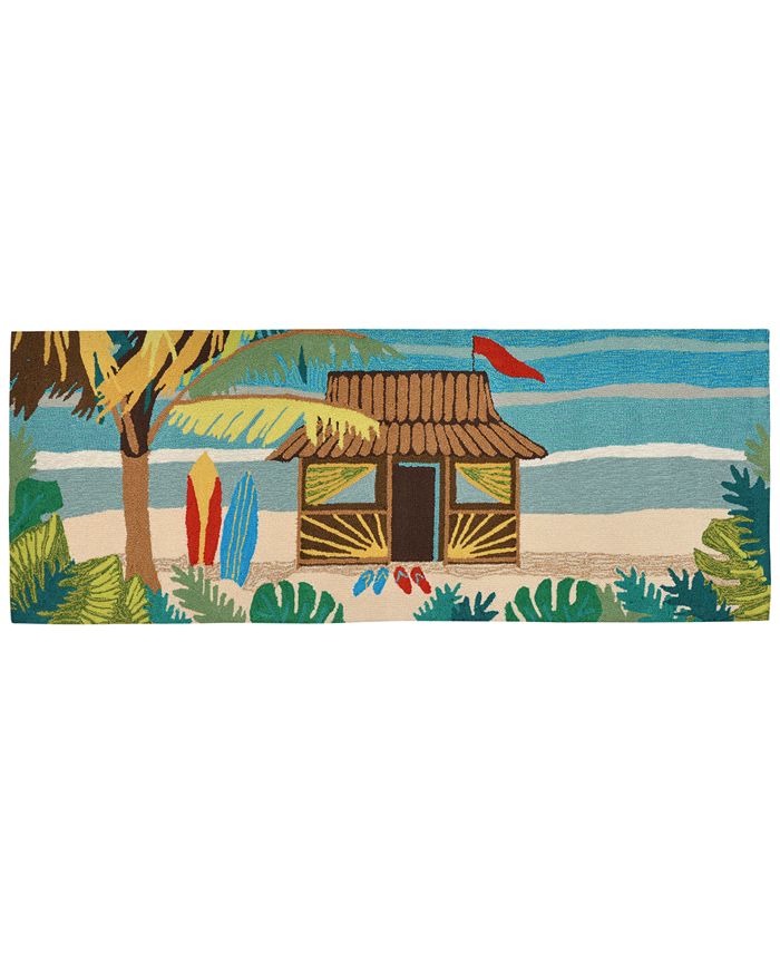 Liora Manne' Liora Manne Front Porch Indoor/Outdoor Tiki Hut Multi 2' x 3' Area Rug