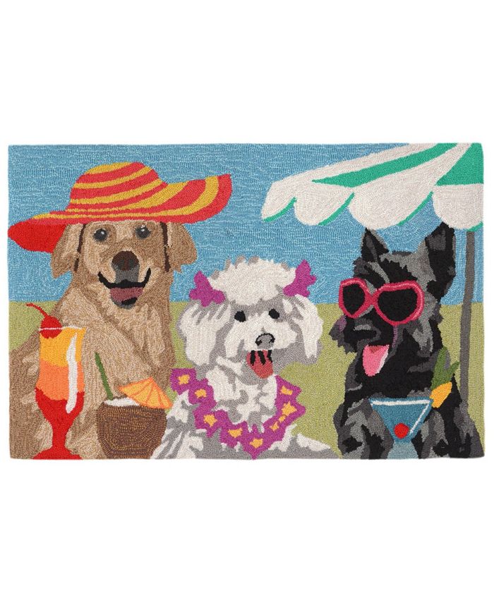 Liora Manne' Frontporch Sassy Lassies Multi 1'8" x 2'6" Outdoor Area Rug