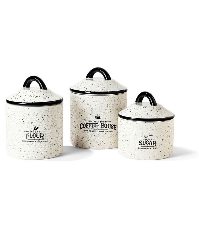 American Atelier Jay Imports Hometown Coffee House 3 Piece Canister Set