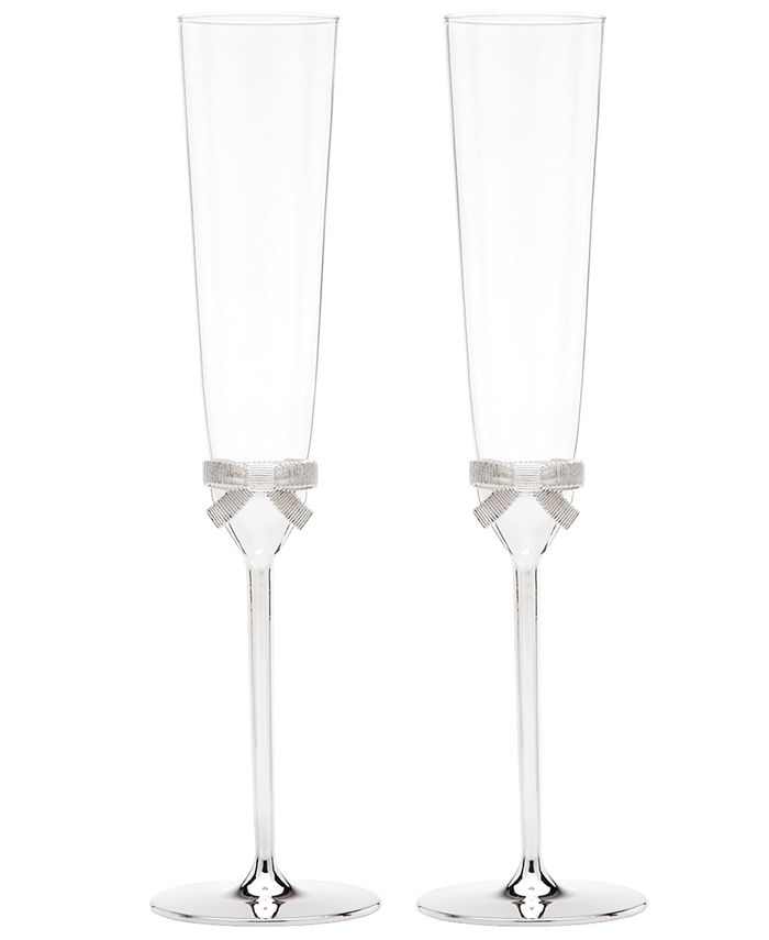 Kate Spade new york Set of 2 Grace Avenue Toasting Flutes