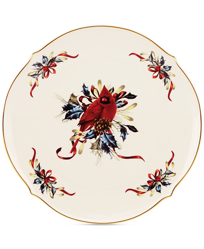 Lenox Winter Greetings Round Serving Platter