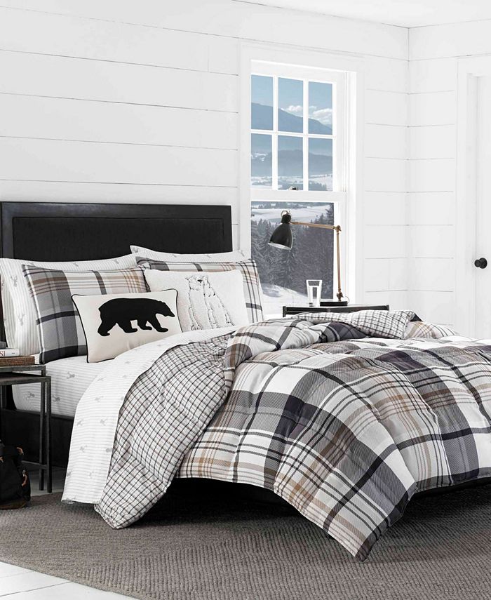 Eddie Bauer Normandy Plaid Comforter Set, Twin