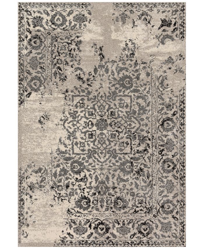 Loloi Emory EB-01 Ivory/Charcoal 3'10" x 5'7" Area Rug