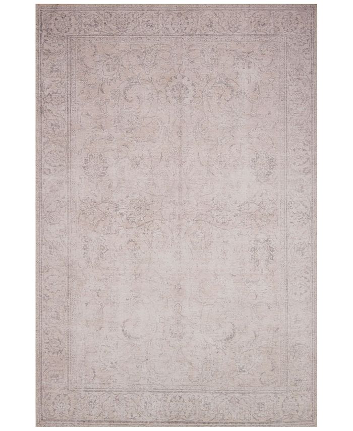 Loloi II Loren LQ-12 Sand 18" Square Rug