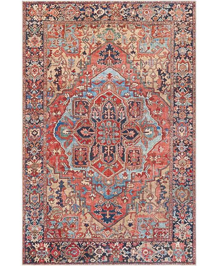 Surya Iris IRS-2310 Red 3'6" x 5'6" Area Rug