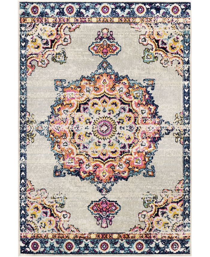 Abbie & Allie Rugs Tiva TIV-2318 Navy 6'7" x 9' Area Rug