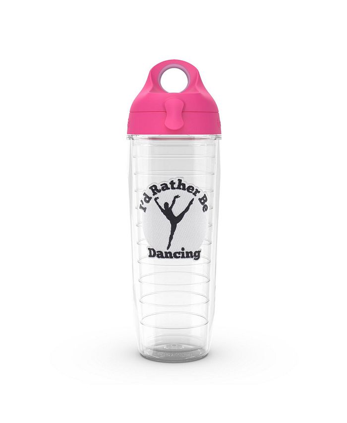 Tervis Tumbler Tervis Rather Be Dancing Made in USA Double Walled  Insulated Tumbler Travel Cup Keeps Drinks Cold & Hot, 24oz Water Bottle - Fuchsia Lid, Clear