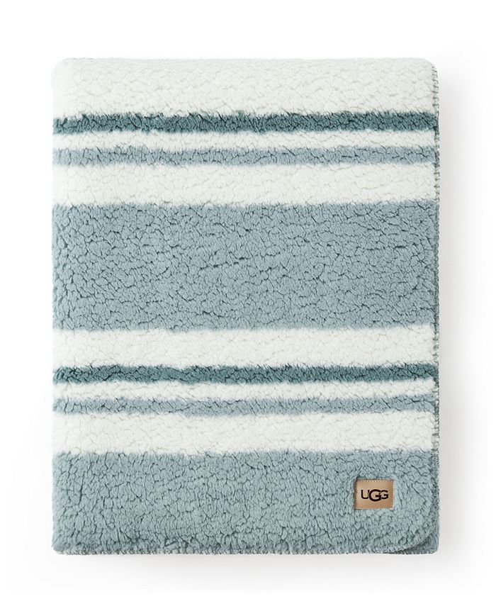 UGG? Lindy Striped Sherpa Throw, 50" x 70"