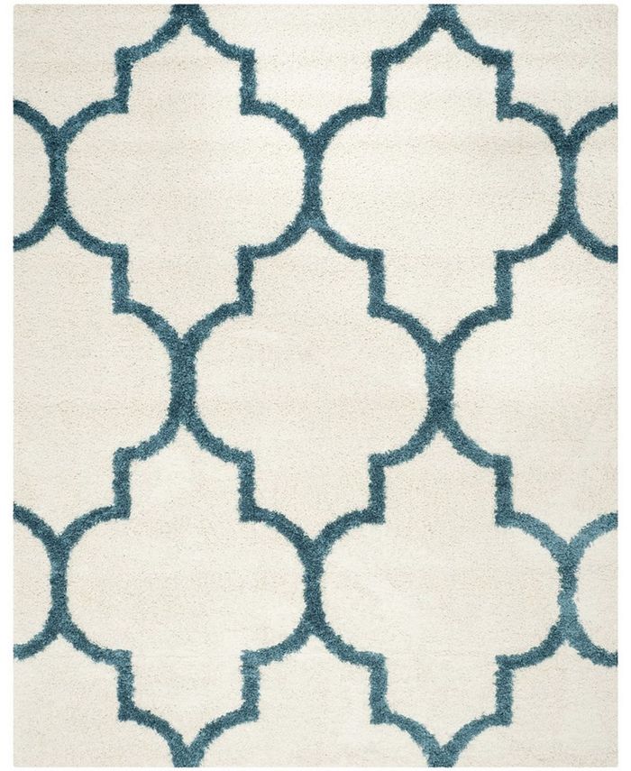 Safavieh Shag Kids Ivory and Blue 8'6" x 12' Area Rug