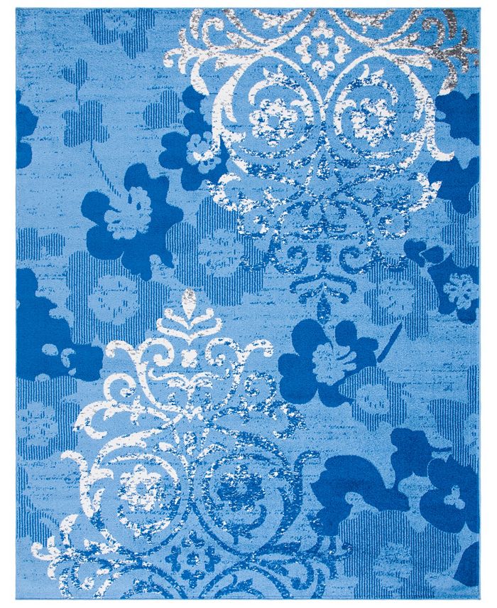 Safavieh Adirondack Light Blue and Dark Blue 6' x 9' Area Rug