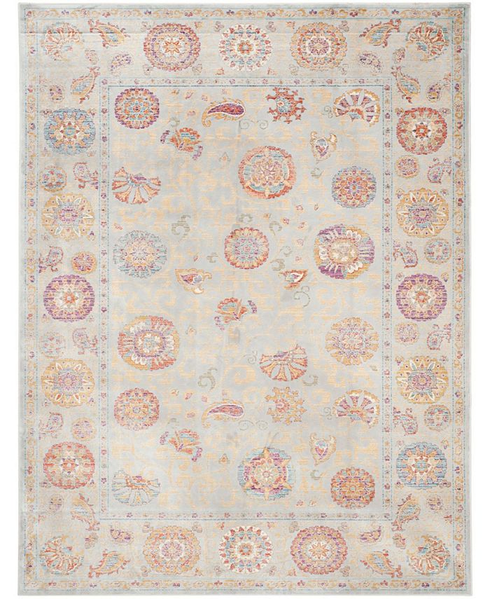 Safavieh Sevilla Silver and Multi 8' x 11' Area Rug