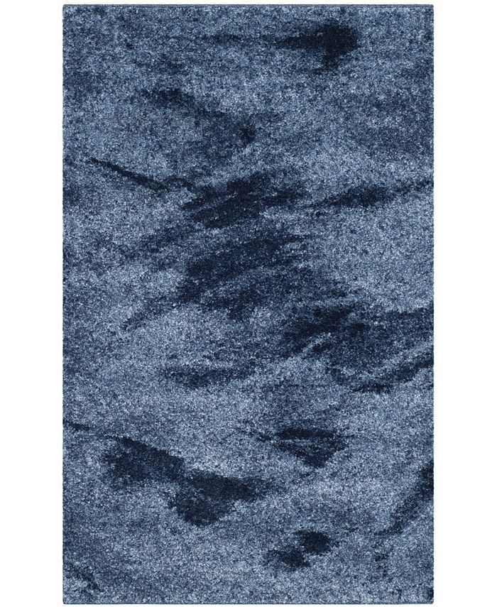 Safavieh Retro Light Blue and Blue 2'6" x 4' Area Rug