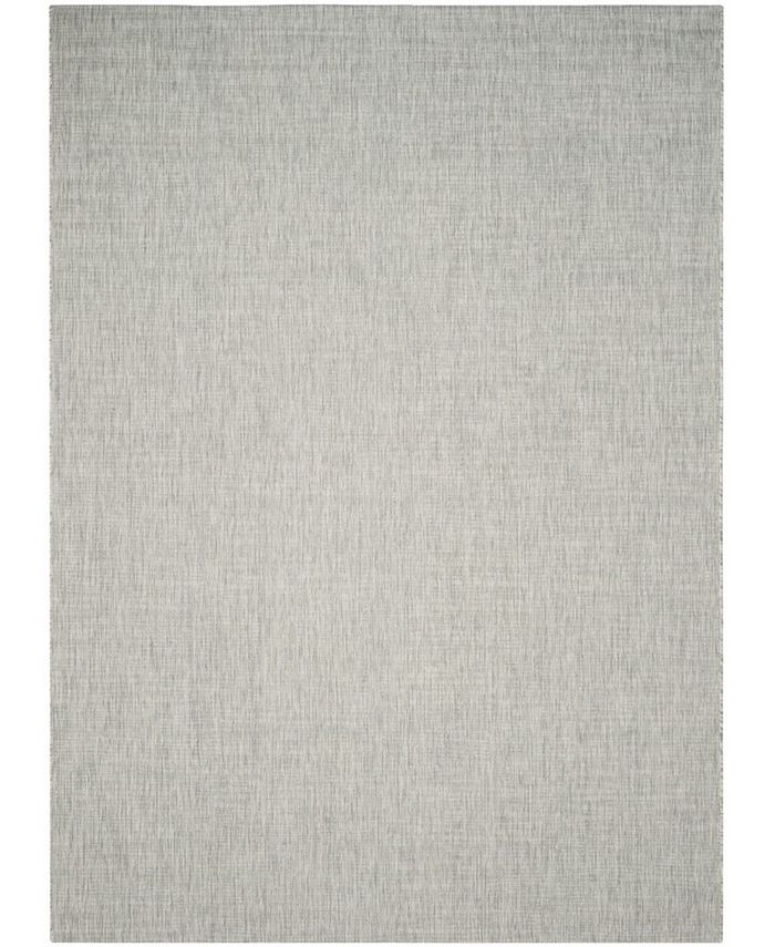 Safavieh Courtyard Gray and Turquoise 8' x 11' Sisal Weave Outdoor Area Rug
