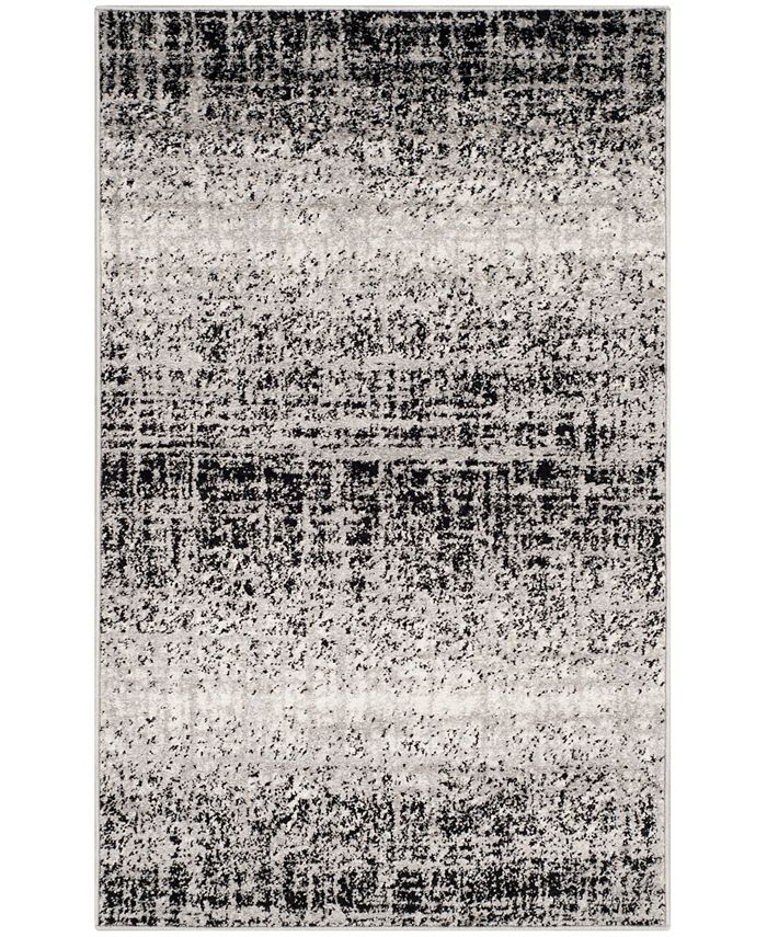 Safavieh Adirondack Silver and Black 3' x 5' Area Rug