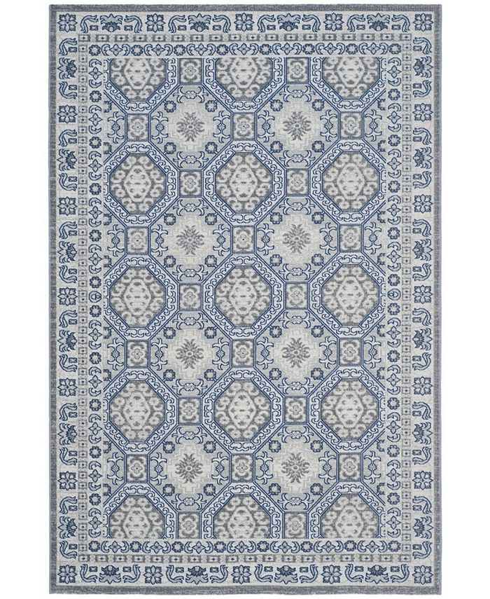 Safavieh Artisan Silver and Blue 5'1" x 7'6" Area Rug