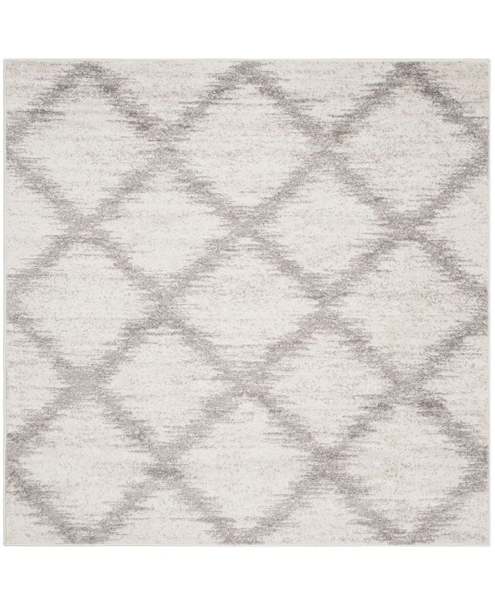 Safavieh Adirondack Ivory and Silver 6' x 6' Square Area Rug