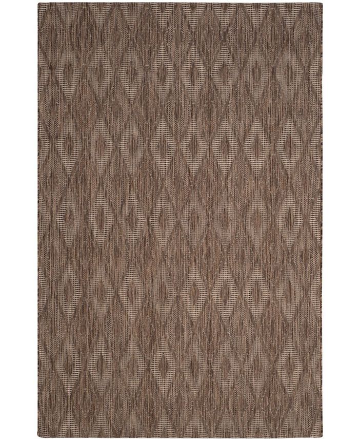 Safavieh Courtyard Brown 4' x 5'7" Sisal Weave Outdoor Area Rug