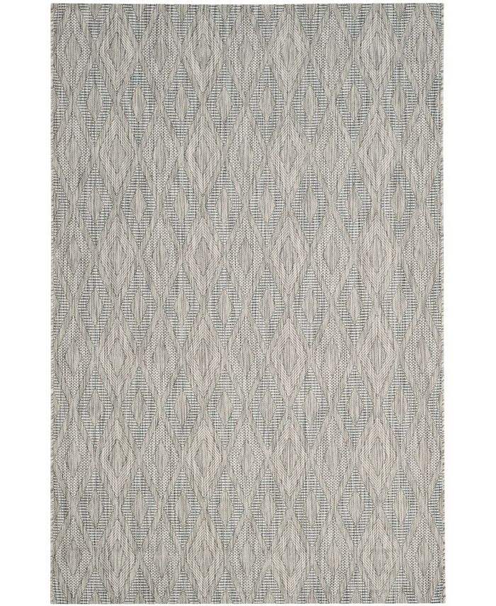 Safavieh Courtyard Gray 4' x 5'7" Sisal Weave Outdoor Area Rug