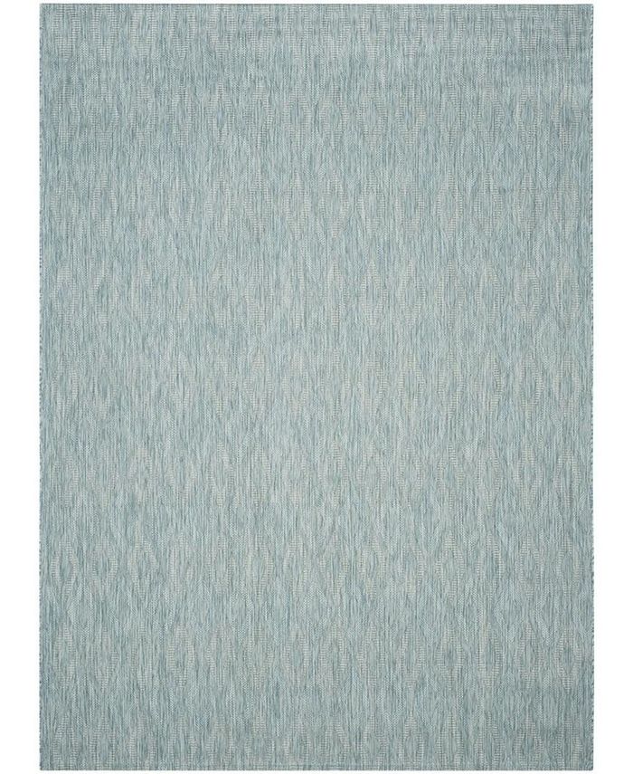 Safavieh Courtyard Aqua 8' x 11' Outdoor Area Rug