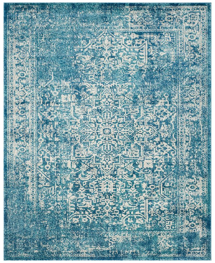 Safavieh Evoke EVK256C Blue/Ivory 9' x 12' Area Rug