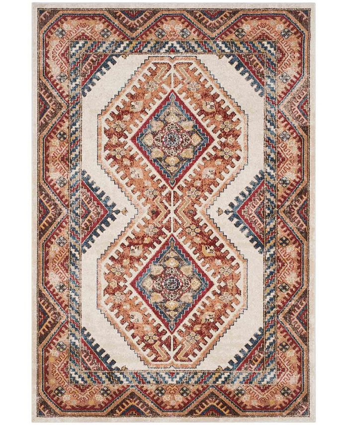 Safavieh Bijar Ivory and Rust 5'3" x 7'6" Area Rug