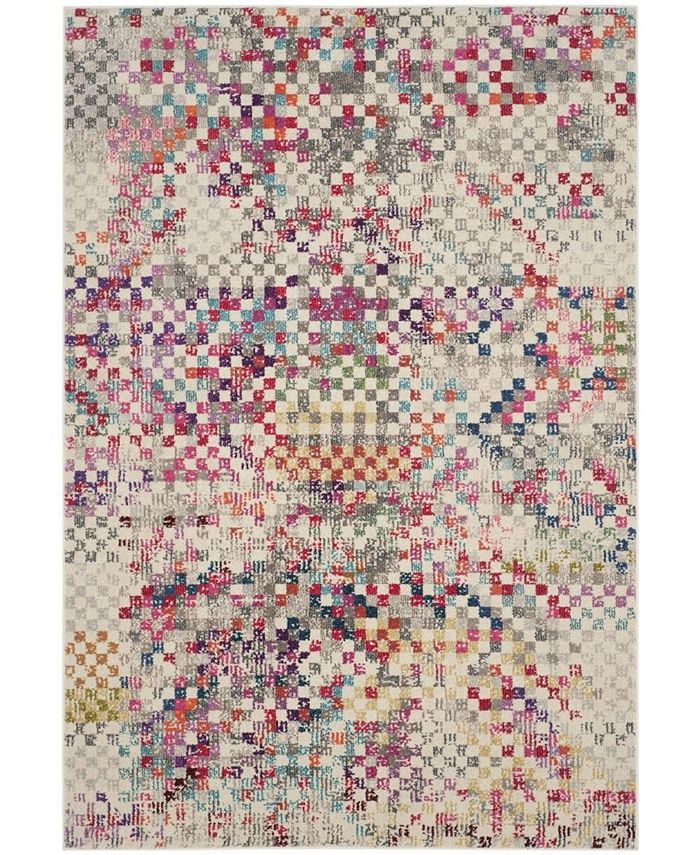 Safavieh Monaco Gray and Multi 6'7" x 9'2" Area Rug