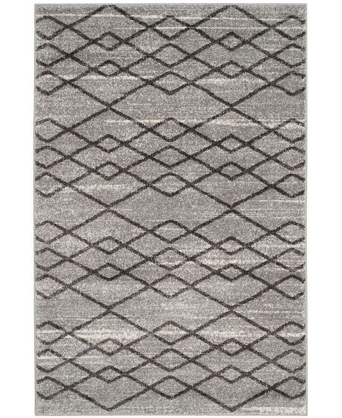 Safavieh Tunisia Gray and Black 4' x 6' Area Rug