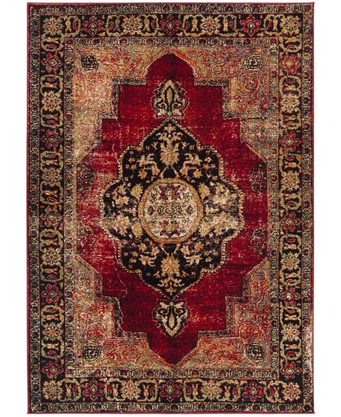 Safavieh Vintage Hamadan Red and Multi 5'3" x 7'6" Area Rug