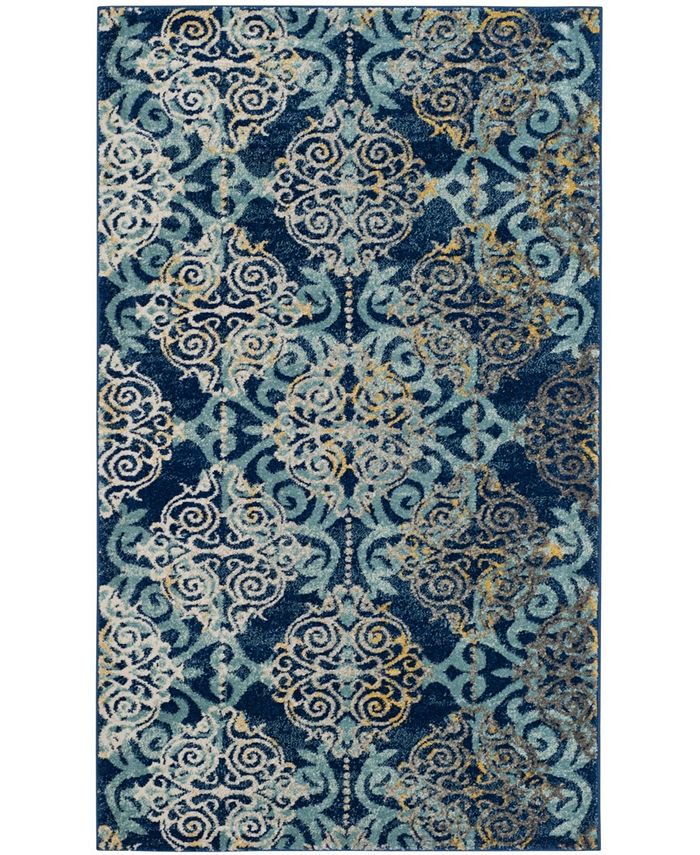 Safavieh Evoke Royal and Light Blue 3' x 5' Area Rug