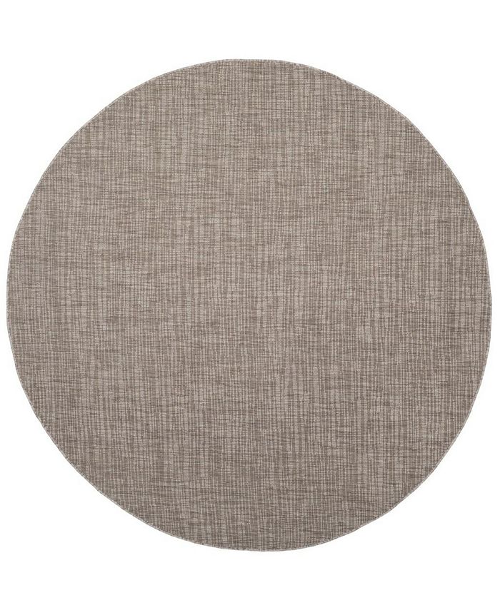 Safavieh Courtyard Light Brown 6'7" x 6'7" Sisal Weave Round Outdoor Area Rug