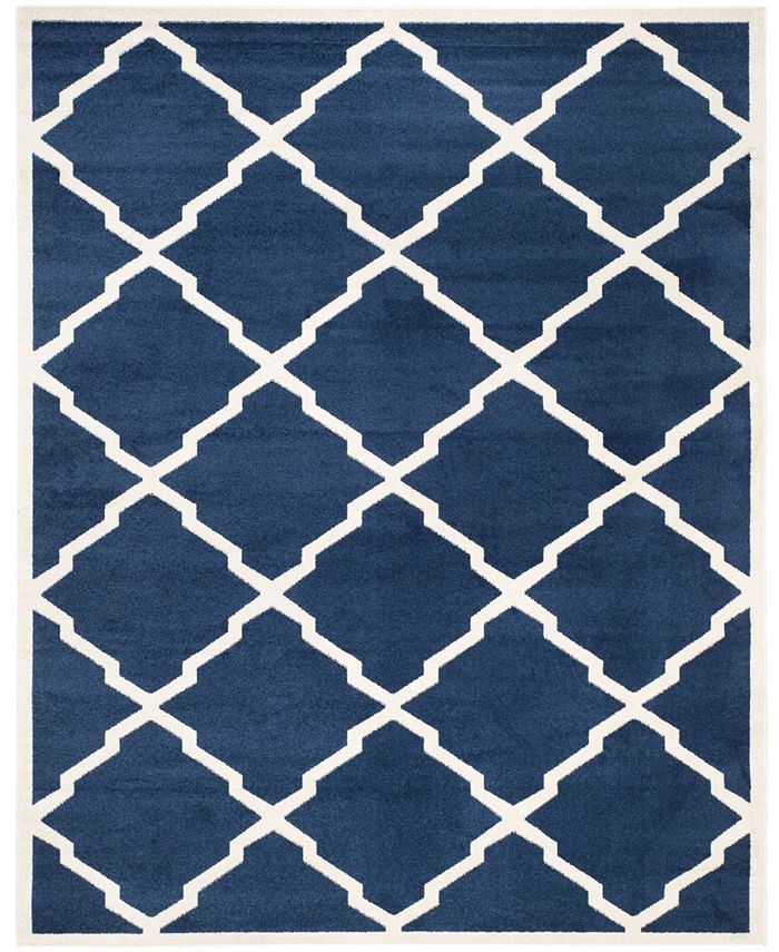 Safavieh Amherst Navy and Beige 10' x 14' Outdoor Area Rug