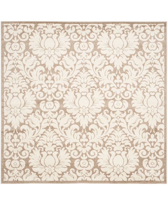 Safavieh Amherst Wheat and Beige 9' x 9' Square Outdoor Area Rug