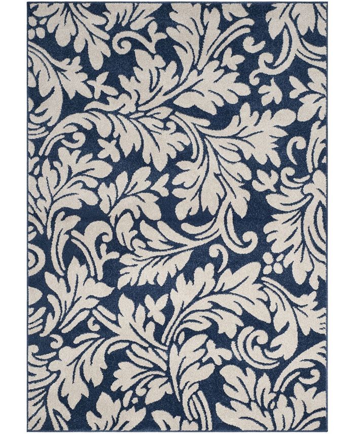 Safavieh Amherst Navy and Ivory 6' x 9' Outdoor Area Rug