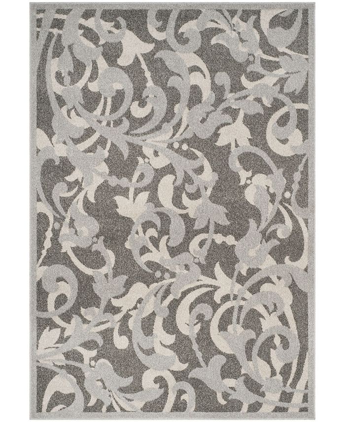 Safavieh Amherst Grey and Light Grey 2'3" x 7' Runner Outdoor Area Rug