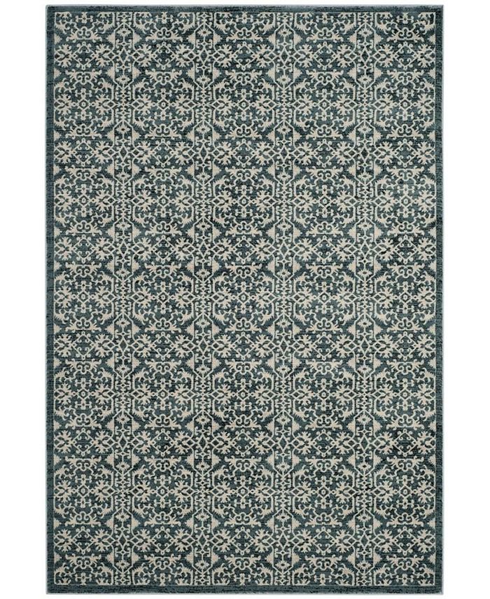 Safavieh Serenity Turquoise and Cream 2'3" x 8' Runner Area Rug