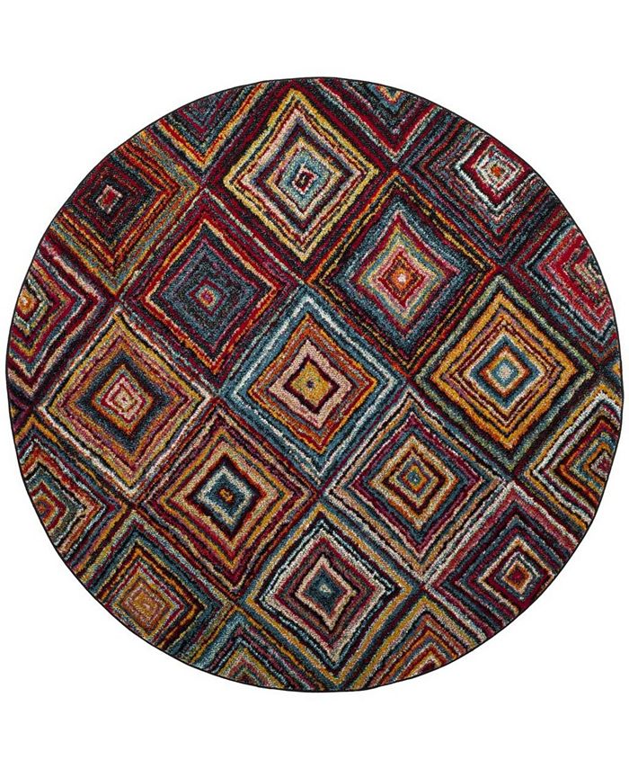 Safavieh Aruba Multi 6'7" x 6'7" Round Area Rug