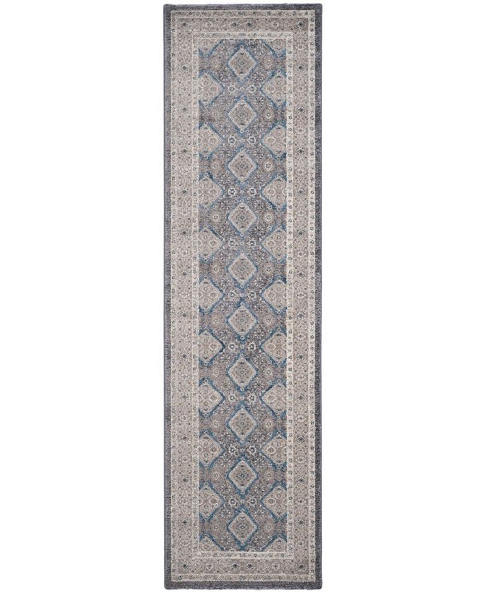 Safavieh Sofia Light Grey and Beige 2'2" x 12' Runner Area Rug