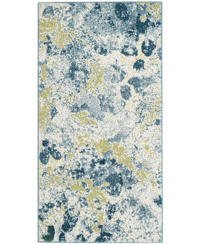 Safavieh Watercolor Ivory and Light Blue 2'2" x 4' Area Rug