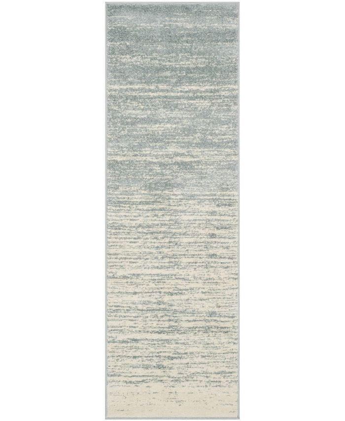 Safavieh Adirondack Slate and Cream 2'6" x 12' Runner Area Rug