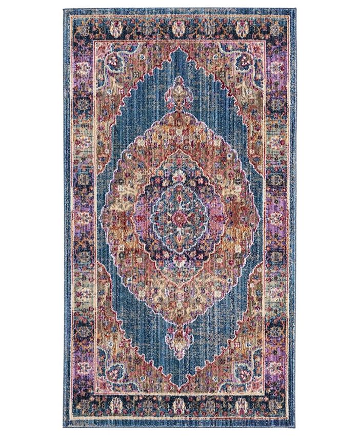 Safavieh Nirvana Navy and Multi 3' x 5' Area Rug