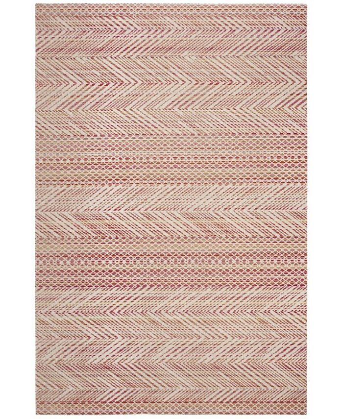 Safavieh Montage Pink and Multi 5'1" x 7'6" Outdoor Area Rug