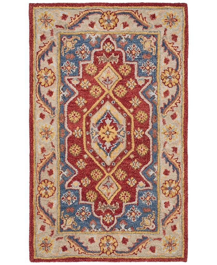 Safavieh Antiquity At503 Red and Blue 6' x 9' Area Rug