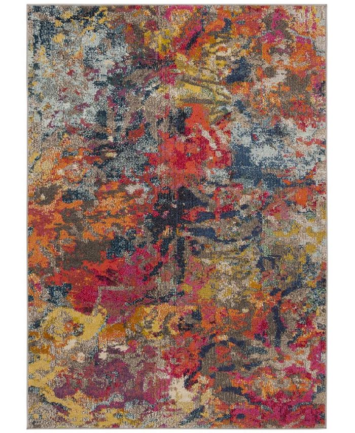 Safavieh Monaco Blue and Orange 4' x 5'7" Area Rug