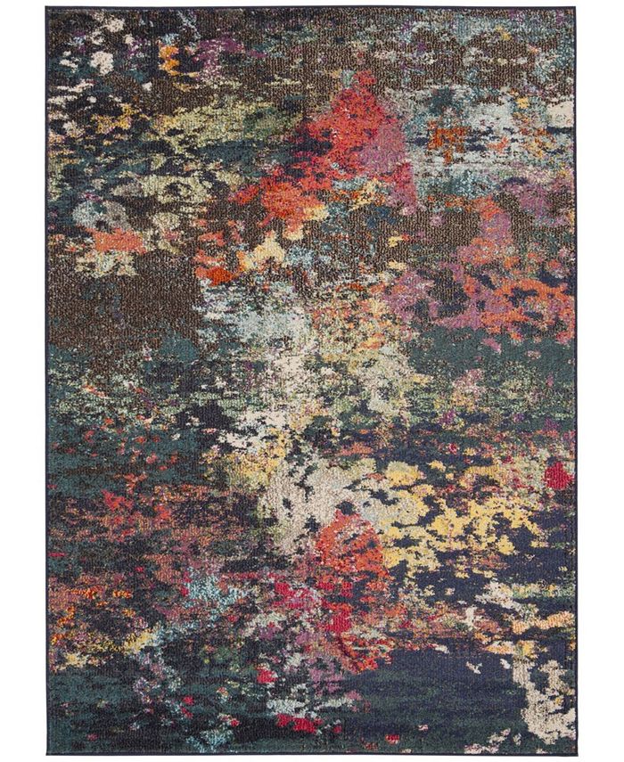 Safavieh Monaco Brown and Teal 4' x 5'7" Area Rug