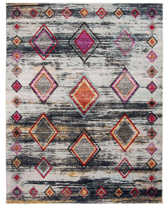 Safavieh Adirondack Light Gray and Red 8' x 10' Area Rug